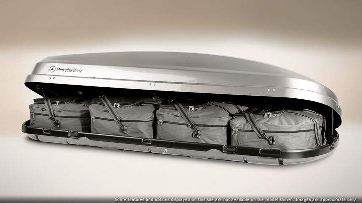 Luggage set for roof cargo containers